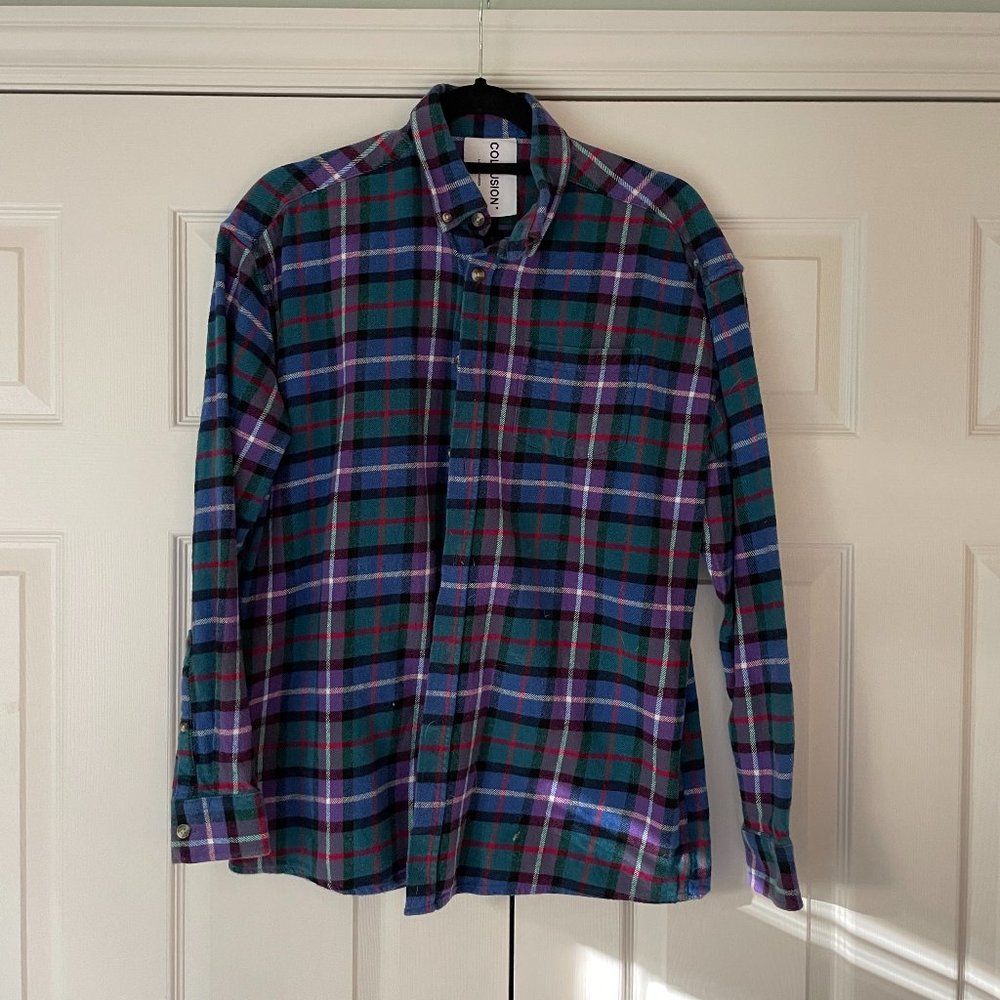 Collusion Plaid Shirt